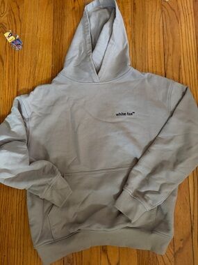 White Fox Boutique Light Gray Crewneck Hoodie